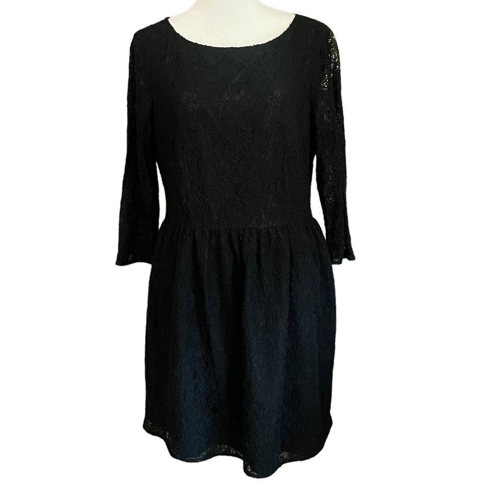 French Connection Women Black Lace Dress size 14​​​​